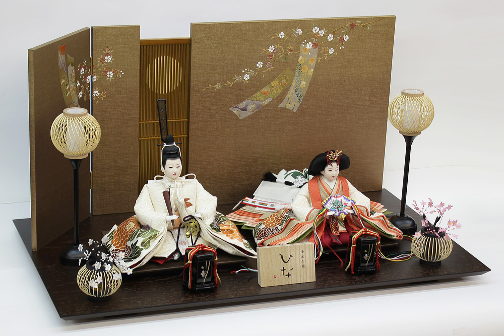 清水久遊作 親王飾り | 人形の正洲